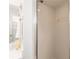 Clean shower with neutral tilework and a glass enclosure, providing a pristine and functional bathing space at 11540 Sw 84Th Avenue Rd, Ocala, FL 34481