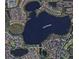 Aerial view of the community and its proximity to Lake Burden at 7443 Lake Albert Dr, Windermere, FL 34786