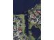 Aerial view of property's location on the water and surrounding area at 7443 Lake Albert Dr, Windermere, FL 34786