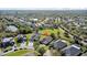 Picturesque aerial view of a residential neighborhood with lush greenery and nearby ponds at 3657 Daydream Pl, St Cloud, FL 34772