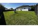 Large backyard with green lawn, providing plenty of space for outdoor activities and relaxation at 8456 Se 164Th Pl, Summerfield, FL 34491