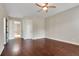 Spacious main bedroom featuring wood floors and an ensuite bathroom at 508 Bacio St, New Smyrna Beach, FL 32168