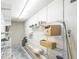 Organized storage area with multiple shelves for efficient household item management at 508 Bacio St, New Smyrna Beach, FL 32168
