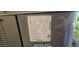 Close-up of the HVAC label details and specifications at 20045 Sw 88Th Place Rd, Dunnellon, FL 34431