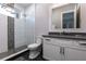 Bathroom with a shower and a single vanity at 1514 Corolla Ct, Reunion, FL 34747