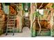 Safari-themed bedroom featuring custom bunk beds and mural, creating an immersive experience at 1514 Corolla Ct, Reunion, FL 34747