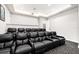 Luxurious home theater with tiered seating and surround sound for immersive entertainment at 1514 Corolla Ct, Reunion, FL 34747