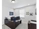 A well-lit office space featuring a large dark wood desk and two monitors at 3153 Legends Preserve Dr, Daytona Beach, FL 32124