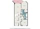 Detailed floor plan showcases the layout of a condo with living room, kitchen, bedrooms, and balcony at 4 Oceans West Blvd # 502B, Daytona Beach, FL 32118
