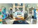 Elegant lobby with Lennar Homes signage, modern decor, and concierge desk at 1450 Rolling Fairway Dr, Davenport, FL 33896