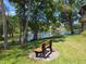 Scenic view from a park bench overlooking the lake with lush greenery at 200 Maitland Ave # 114, Altamonte Springs, FL 32701