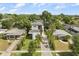 A modern home featuring a clean, landscaped yard and paved drive leading to a neighborhood street at 1521 Chestnut Ave, Winter Park, FL 32789