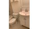 Bathroom featuring white vanity, toilet, and tub/shower combination, designed for functionality at 5127 Eaglesmere Dr # A02, Orlando, FL 32819