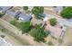 Overhead view of a residential property showcasing the roof, landscaping, and surrounding neighborhood at 4209 Forrestal Ave, Orlando, FL 32806