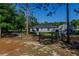 Fenced backyard with a nice patio area, ideal for entertaining at 9085 Sw 202Nd Avenue Rd, Dunnellon, FL 34431