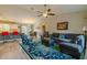 Open concept floor plan with a view of the living room and eat in kitchen at 9085 Sw 202Nd Avenue Rd, Dunnellon, FL 34431