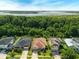 Aerial view of beautiful homes with lush green landscaping and stunning lake views in the background at 2960 Boating Blvd, Kissimmee, FL 34746