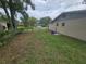 A fenced backyard with grass featuring a chain link fence for the property at 3509 Lisa Ln, Lakeland, FL 33801