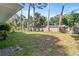 Large, fenced backyard offering privacy, mature trees, and plenty of space for outdoor activities at 641 Jackson St, Eustis, FL 32726