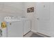 Laundry room features a wire shelf and a newer washer and dryer at 1896 Napoli Dr, St Cloud, FL 34771