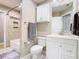 Bathroom featuring white vanity, tile floor and shower with tub at 2641 Delcrest Dr, Orlando, FL 32817