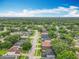 Overhead view of homes nestled among mature trees with lush landscaping in a desirable neighborhood at 9525 Southern Garden Cir, Altamonte Springs, FL 32714