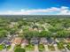 An aerial view showcases a neighborhood's houses surrounded by lush, mature trees under a bright sky at 9525 Southern Garden Cir, Altamonte Springs, FL 32714