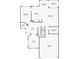 First floor plan exhibiting layout of living spaces: Gathering room, kitchen, office, garage and bathrooms at 9525 Southern Garden Cir, Altamonte Springs, FL 32714