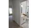 Bathroom featuring a new vanity and a shower with a glass door enclosure at 13074 Sw 104Th Ln, Dunnellon, FL 34432