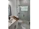 Modern bathroom featuring a glass shower enclosure and vanity at 13074 Sw 104Th Ln, Dunnellon, FL 34432
