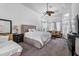 Main bedroom with a high ceiling and views to the outside at 4013 Greystone Dr, Clermont, FL 34711