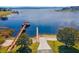 Scenic lakefront with dock, boat ramp, and lush greenery, providing a tranquil and recreational setting at 17426 Tailfeather Ct, Clermont, FL 34711