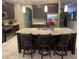 Gorgeous kitchen features a large center island, stainless appliances, and granite countertops at 1446 Vivaldi Pl, Longwood, FL 32779