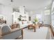 Bright living room featuring recessed lighting, neutral paint, modern furnishings, and hardwood floors at 1437 Abberton Dr, Orlando, FL 32837