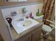 Bathroom with vanity and shower/tub combo at 217 Bay E St, Davenport, FL 33837