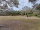 Large backyard with mature trees and open space at 3703 White Oak Ct, Lake Wales, FL 33898