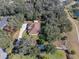 Aerial view of home showcasing large lot and driveway at 465 Rowland Ct, Bartow, FL 33830