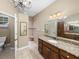 Bathroom boasts double sinks, granite countertop, and a walk-in shower at 465 Rowland Ct, Bartow, FL 33830