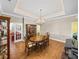 Formal dining room with hardwood floors and chandelier at 465 Rowland Ct, Bartow, FL 33830