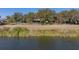 Serene view of lake and house from across the water at 465 Rowland Ct, Bartow, FL 33830