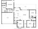 Detailed floor plan showing the layout of the house including the kitchen, bedrooms, and living room at 1040 Timbers Dr, Fort Meade, FL 33841