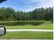Beautiful pond surrounded by grass and trees, offering a serene natural setting at 1414 Fox Squirrel Dr, Davenport, FL 33897