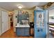 Charming kitchen showcasing a vintage-style hutch and ample counter space at 1575 Longbow Dr, Lakeland, FL 33810