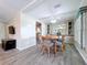 Inviting dining room boasts a built-in hutch and seamless access to the kitchen and living area at 2055 S Floral Ave # 291, Bartow, FL 33830