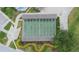 Aerial view of shuffleboard courts with landscaping at 3154 Prairie Dunes W Cir, Lakeland, FL 33810