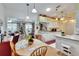 Open kitchen boasts a breakfast nook and seamless flow to the living areas at 3154 Prairie Dunes W Cir, Lakeland, FL 33810