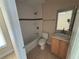 A functional bathroom with a shower-tub combo and a single vanity at 340 W Stanford St, Bartow, FL 33830