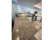 Granite countertop with view of the stainless steel appliances and modern backsplash at 4805 Oak Acres Dr, Lake Wales, FL 33898