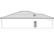 Line art of side elevation displays the roofline, soffit vents and side entry door at 498 Big Sioux Ct, Kissimmee, FL 34759