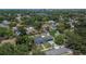 Aerial view of the home and neighborhood, showcasing the community's setting near urban amenities at 733 S Clayton Ave, Lakeland, FL 33801